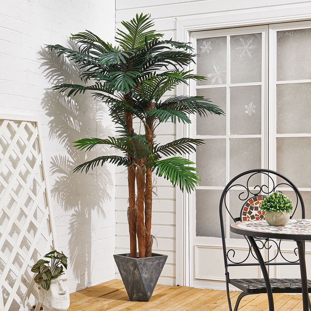 180CM Height Large Artificial Palm Tree Fake Plant with Pot